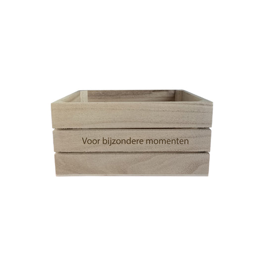 Houten bierkist personaliseren | Cadeaukist met naam