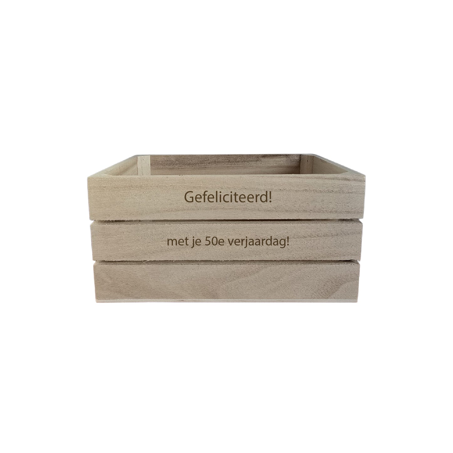 Houten bierkist personaliseren | Cadeaukist met naam