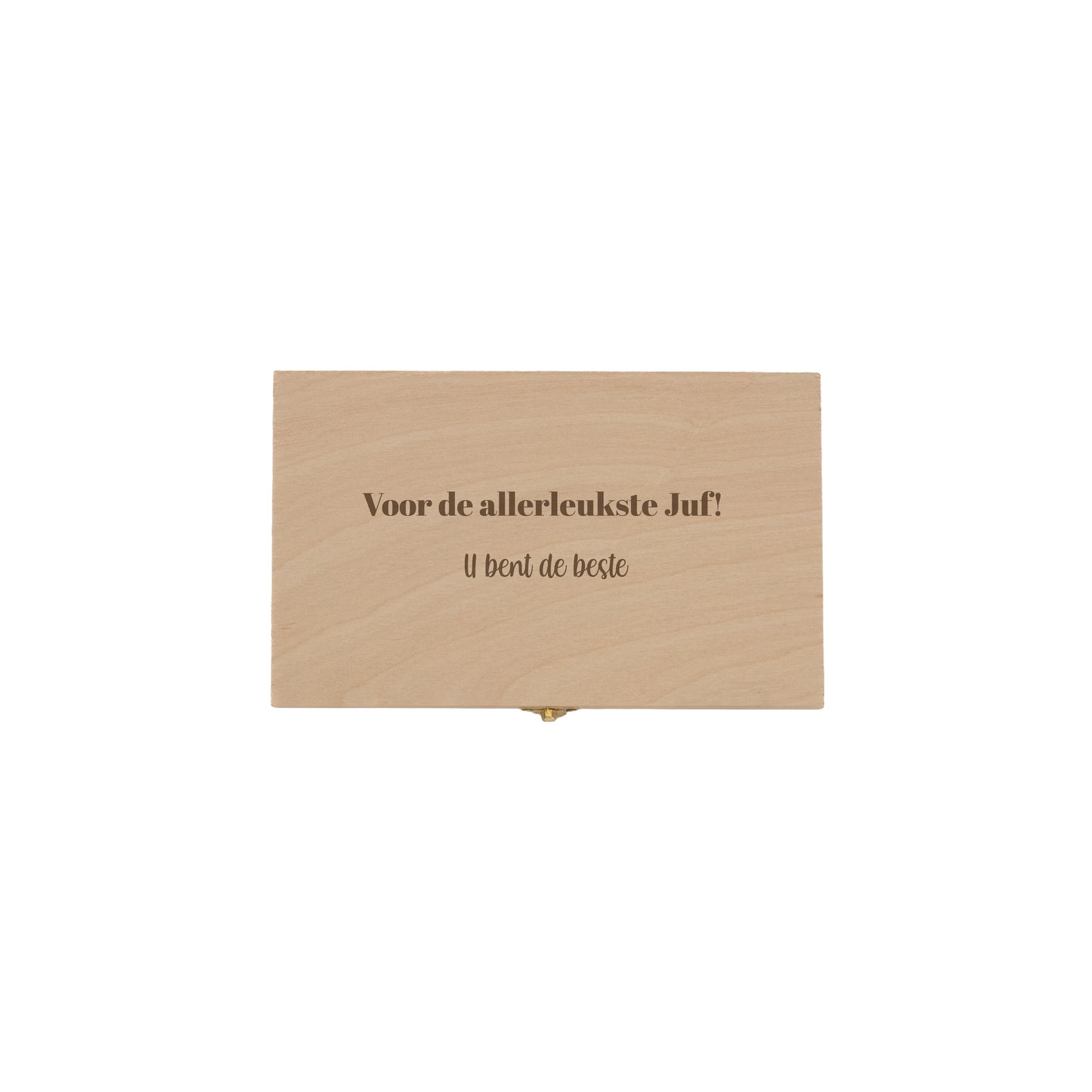 Houten pennendoosje graveren - bewaardoosje met naam